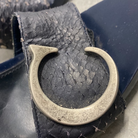 Authentic Rare Dior Clogs Mules Sandals Snakeskin leather CD logo John Galliano - Picture 10 of 15